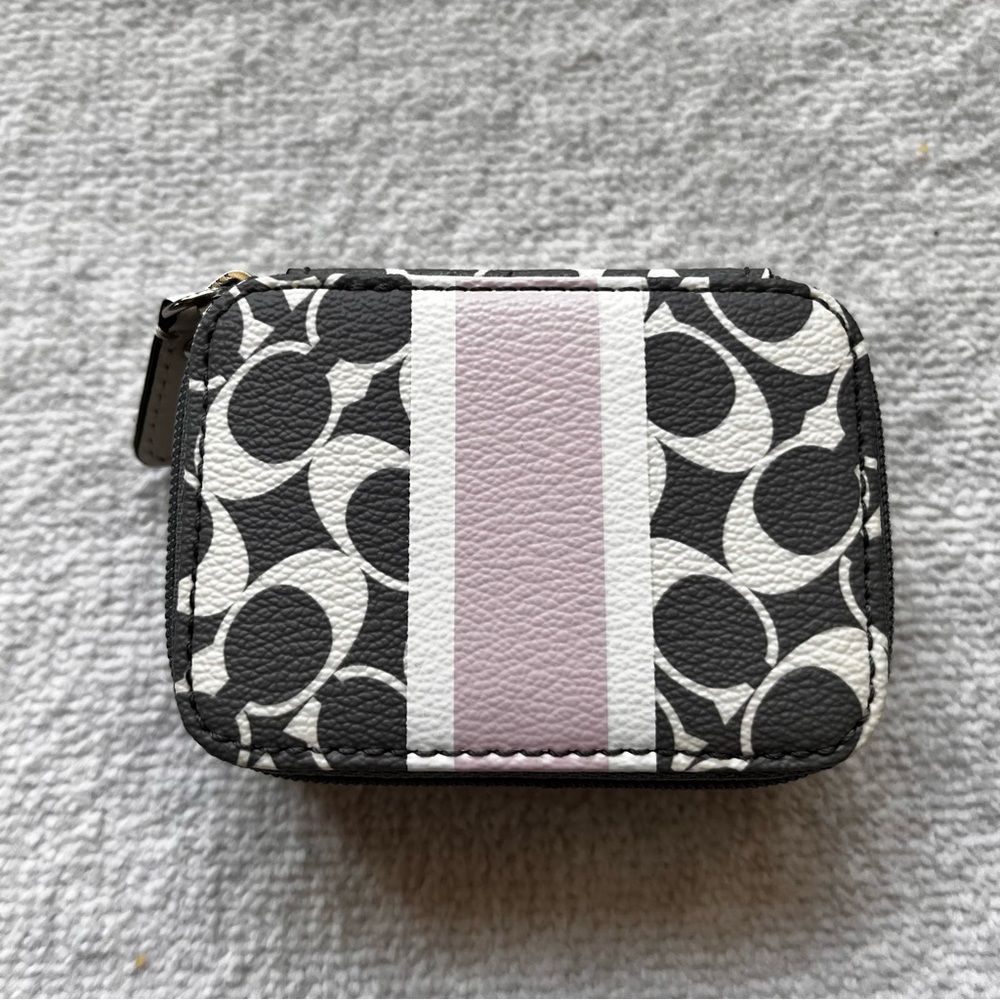 BNWOT COACH MONOGRAMMED LEATHER SUPPLEMENT TRAVEL CASE
